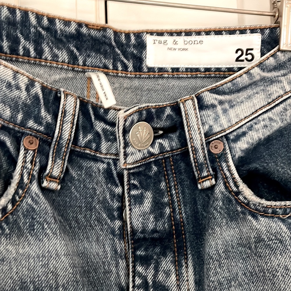 Rag & Bone straight high rise ankle cigarette jeans - Picture 5 of 7